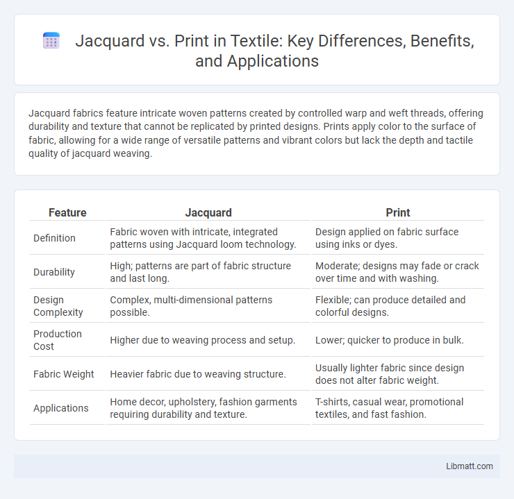 Jacquard vs. Print in Textile: Key Differences, Benefits, and Applications