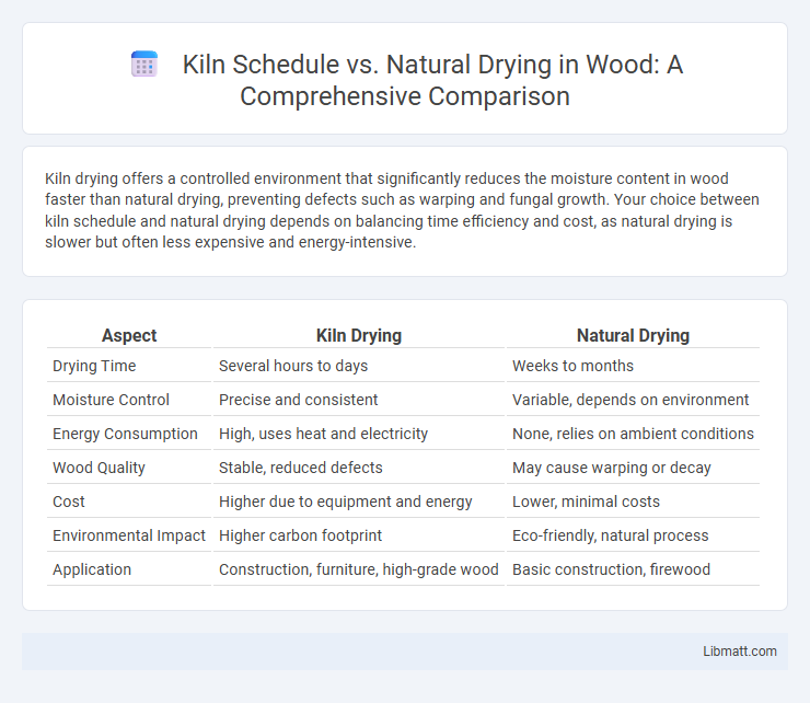 Kiln Schedule vs. Natural Drying in Wood: A Comprehensive Comparison