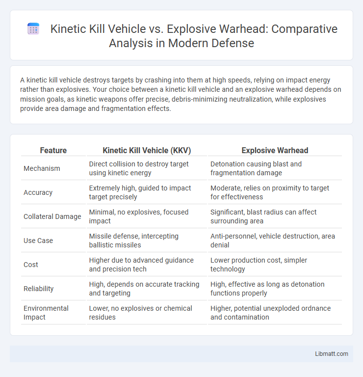 Kinetic Kill Vehicle vs. Explosive Warhead: Comparative Analysis in Modern Defense