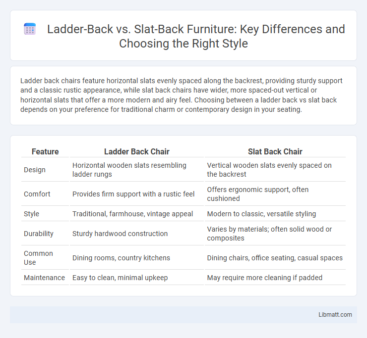 Ladder-Back vs. Slat-Back Furniture: Key Differences and Choosing the Right Style
