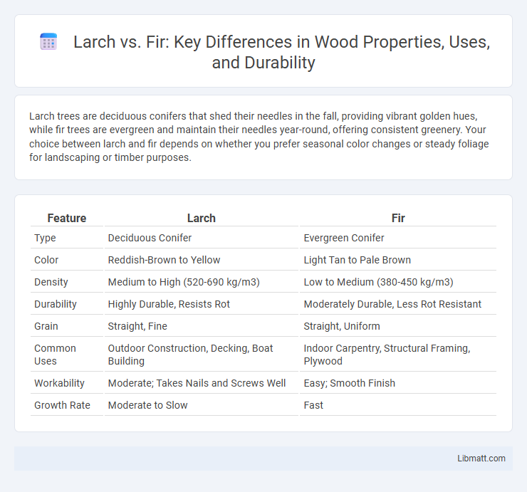 Larch vs. Fir: Key Differences in Wood Properties, Uses, and Durability