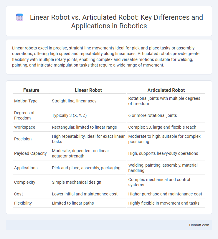 Linear Robot vs. Articulated Robot: Key Differences and Applications in Robotics