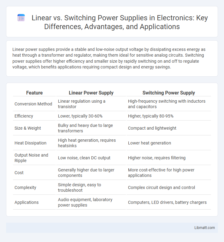 Linear vs. Switching Power Supplies in Electronics: Key Differences, Advantages, and Applications