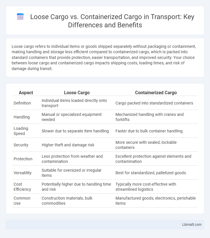 Loose Cargo vs. Containerized Cargo in Transport: Key Differences and Benefits