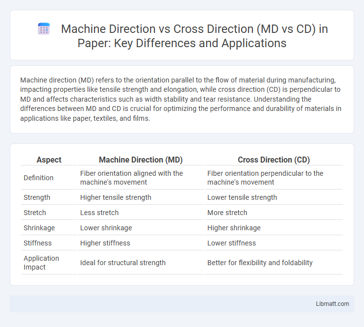 Machine Direction vs Cross Direction (MD vs CD) in Paper: Key Differences and Applications