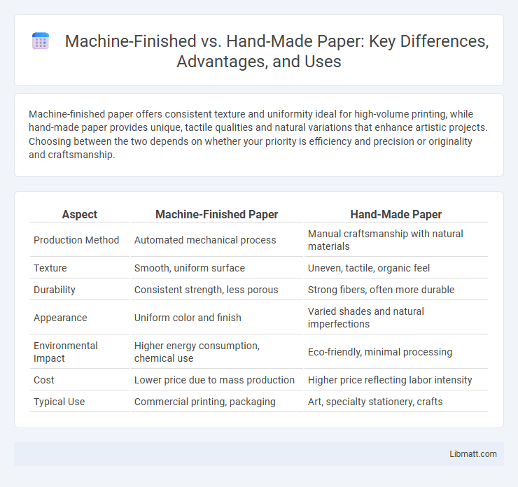 Machine-Finished vs. Hand-Made Paper: Key Differences, Advantages, and Uses