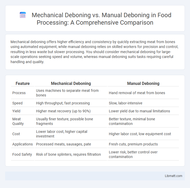 Mechanical Deboning vs. Manual Deboning in Food Processing: A Comprehensive Comparison