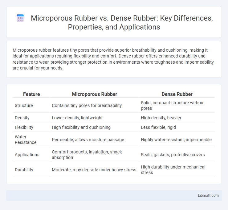 Microporous Rubber vs. Dense Rubber: Key Differences, Properties, and Applications
