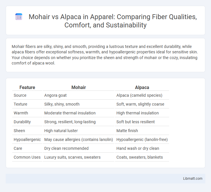 Mohair vs Alpaca in Apparel: Comparing Fiber Qualities, Comfort, and Sustainability
