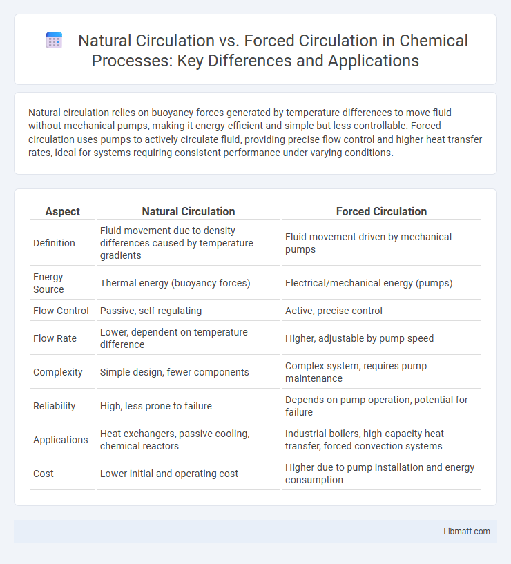 Natural Circulation vs. Forced Circulation in Chemical Processes: Key Differences and Applications