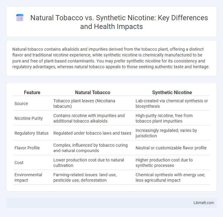 Natural Tobacco vs. Synthetic Nicotine: Key Differences and Health Impacts