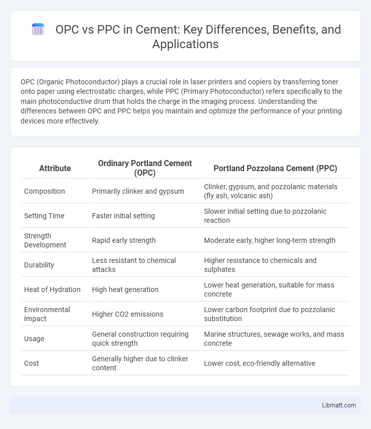 OPC vs PPC in Cement: Key Differences, Benefits, and Applications