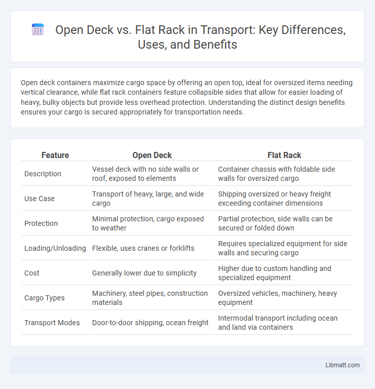 Open Deck vs. Flat Rack in Transport: Key Differences, Uses, and Benefits