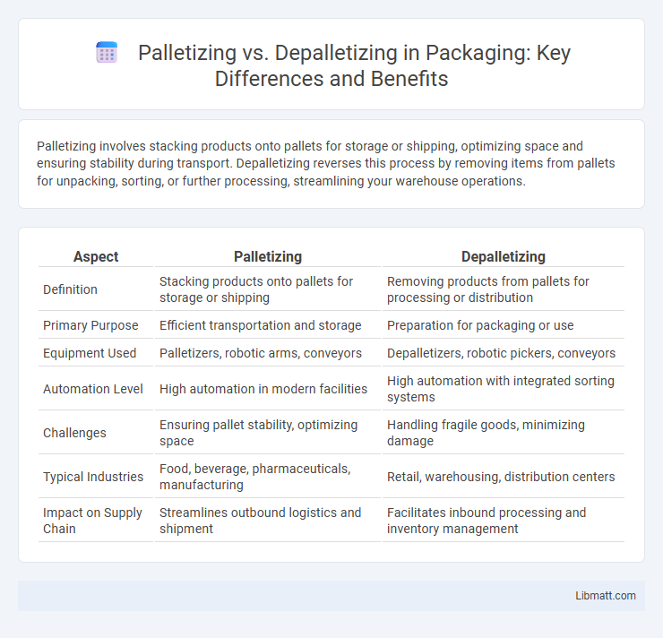 Palletizing vs. Depalletizing in Packaging: Key Differences and Benefits