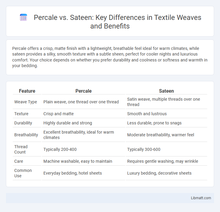 Percale vs. Sateen: Key Differences in Textile Weaves and Benefits