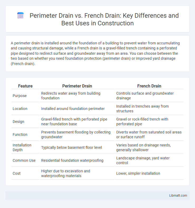 Perimeter Drain vs. French Drain: Key Differences and Best Uses in Construction