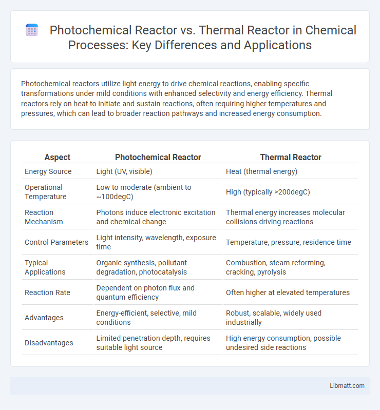 Photochemical Reactor vs. Thermal Reactor in Chemical Processes: Key Differences and Applications