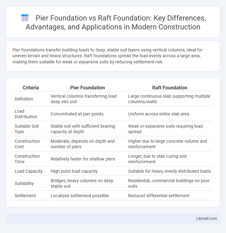 Pier Foundation vs Raft Foundation: Key Differences, Advantages, and Applications in Modern Construction