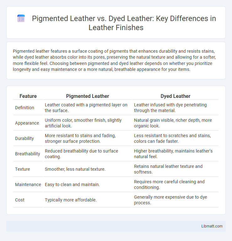 Pigmented Leather vs. Dyed Leather: Key Differences in Leather Finishes