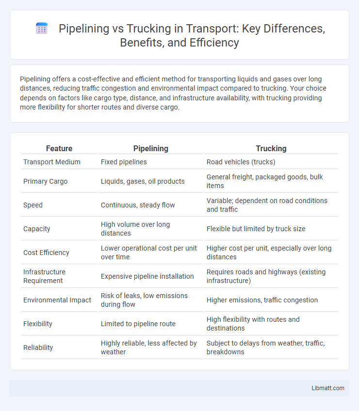 Pipelining vs Trucking in Transport: Key Differences, Benefits, and Efficiency