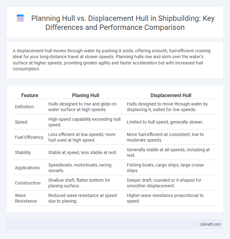 Planning Hull vs. Displacement Hull in Shipbuilding: Key Differences and Performance Comparison