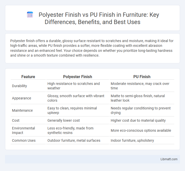Polyester Finish vs PU Finish in Furniture: Key Differences, Benefits, and Best Uses