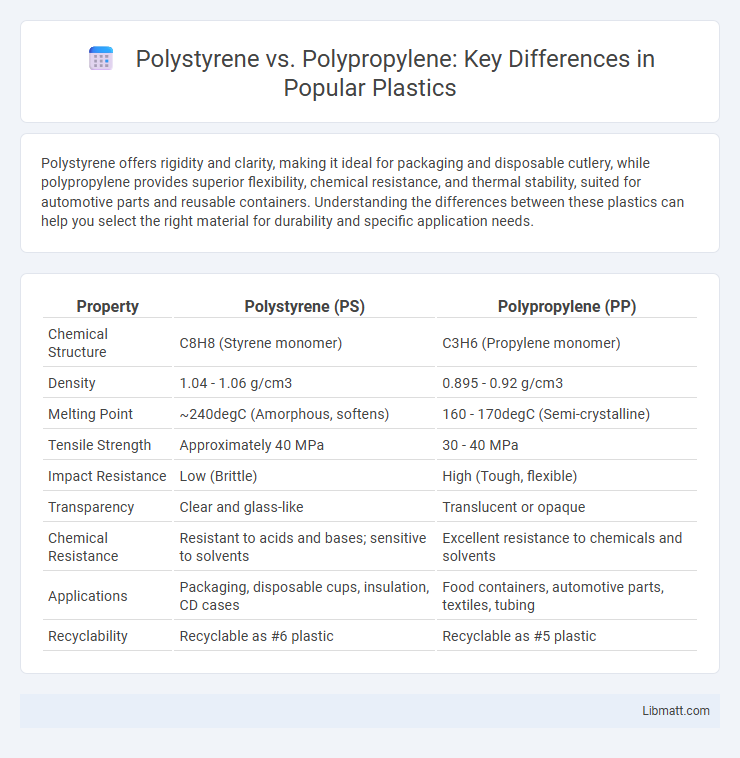 Polystyrene vs. Polypropylene: Key Differences in Popular Plastics