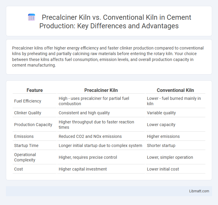 Precalciner Kiln vs. Conventional Kiln in Cement Production: Key Differences and Advantages