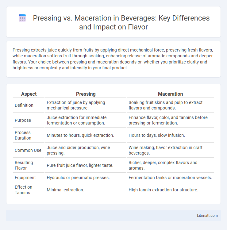 Pressing vs. Maceration in Beverages: Key Differences and Impact on Flavor