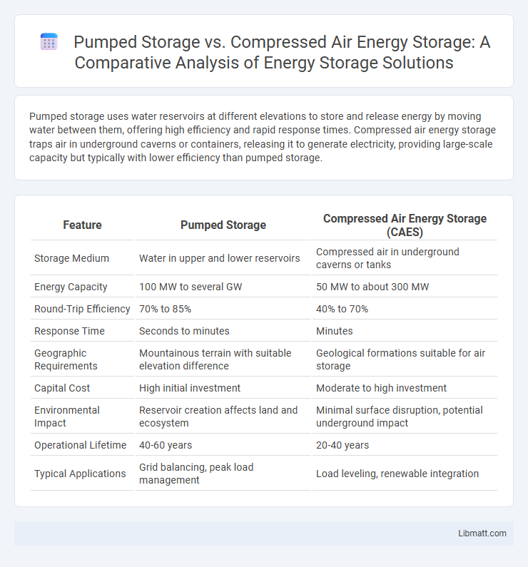 Pumped Storage vs. Compressed Air Energy Storage: A Comparative Analysis of Energy Storage Solutions