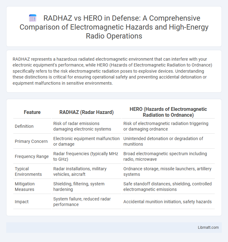 RADHAZ vs HERO in Defense: A Comprehensive Comparison of Electromagnetic Hazards and High-Energy Radio Operations