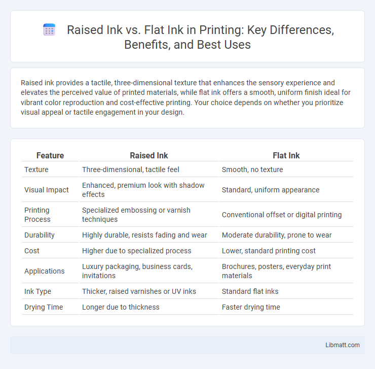 Raised Ink vs. Flat Ink in Printing: Key Differences, Benefits, and Best Uses