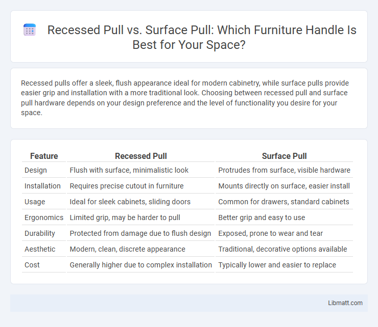 Recessed Pull vs. Surface Pull: Which Furniture Handle Is Best for Your Space?