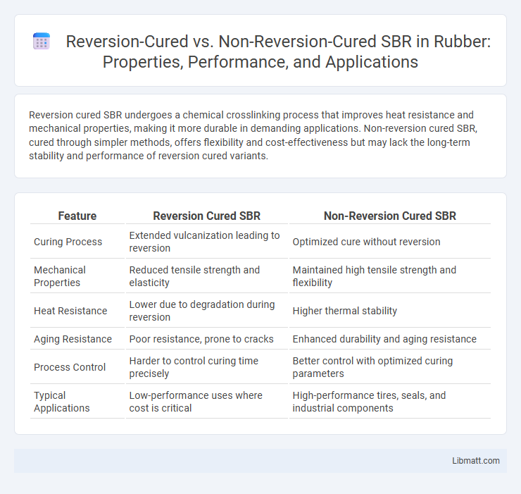 Reversion-Cured vs. Non-Reversion-Cured SBR in Rubber: Properties, Performance, and Applications