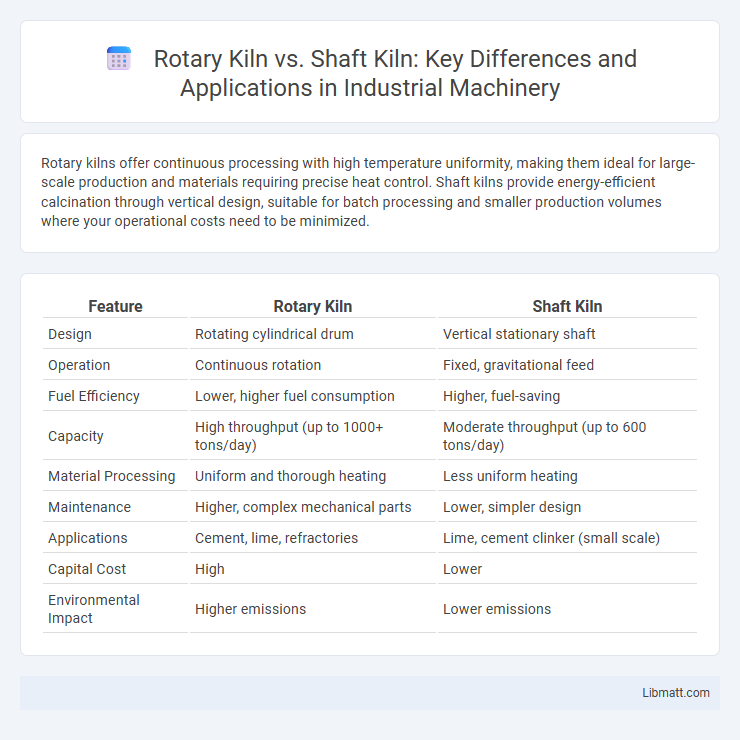Rotary Kiln vs. Shaft Kiln: Key Differences and Applications in Industrial Machinery