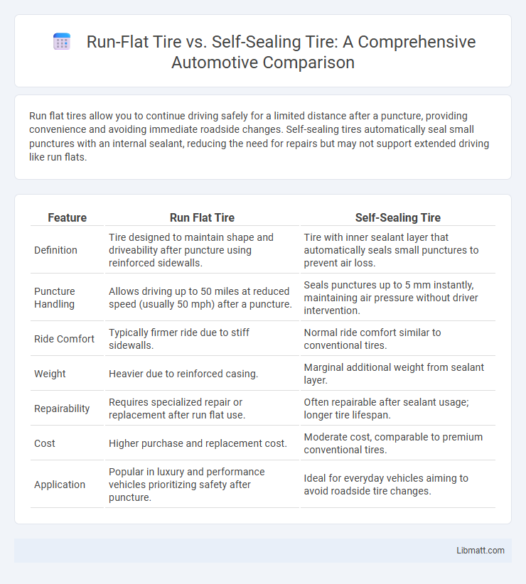 Run-Flat Tire vs. Self-Sealing Tire: A Comprehensive Automotive Comparison