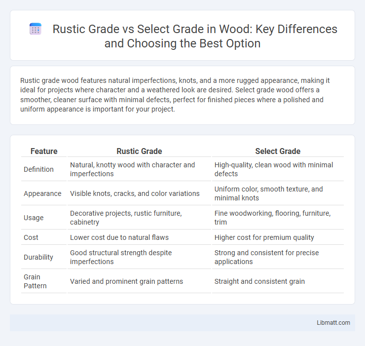 Rustic Grade vs Select Grade in Wood: Key Differences and Choosing the Best Option