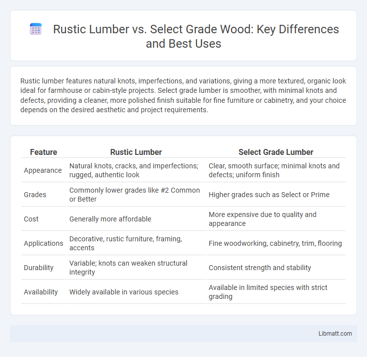Rustic Lumber vs. Select Grade Wood: Key Differences and Best Uses