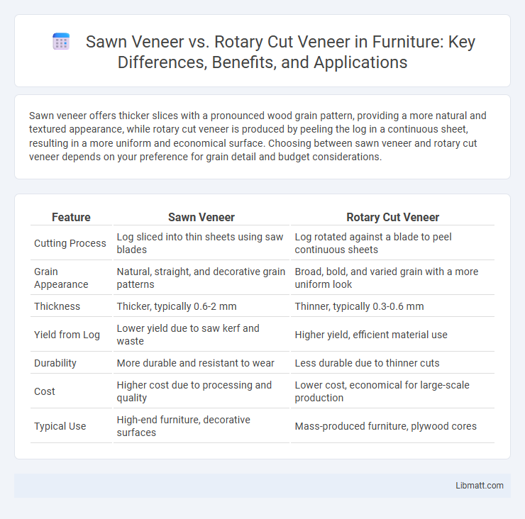 Sawn Veneer vs. Rotary Cut Veneer in Furniture: Key Differences, Benefits, and Applications