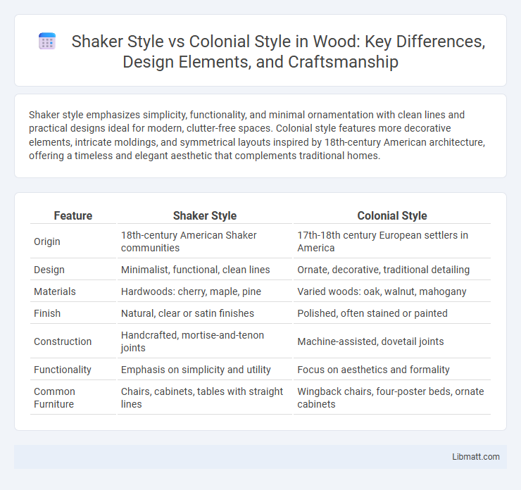 Shaker Style vs Colonial Style in Wood: Key Differences, Design Elements, and Craftsmanship