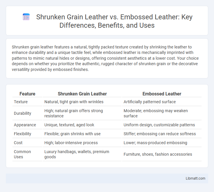 Shrunken Grain Leather vs. Embossed Leather: Key Differences, Benefits, and Uses