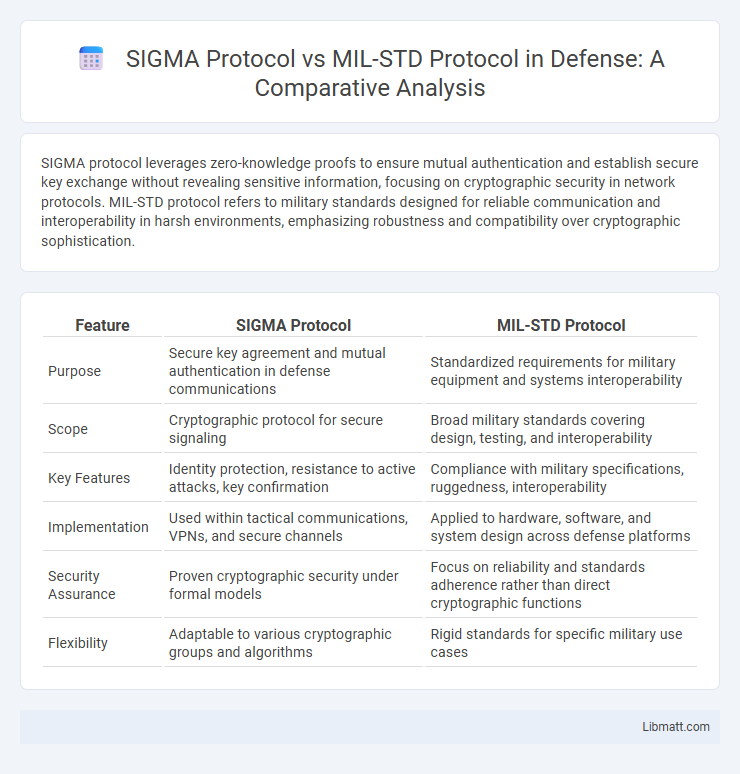 SIGMA Protocol vs MIL-STD Protocol in Defense: A Comparative Analysis