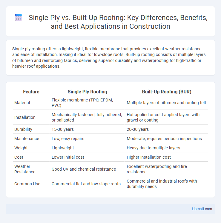 Single-Ply vs. Built-Up Roofing: Key Differences, Benefits, and Best Applications in Construction