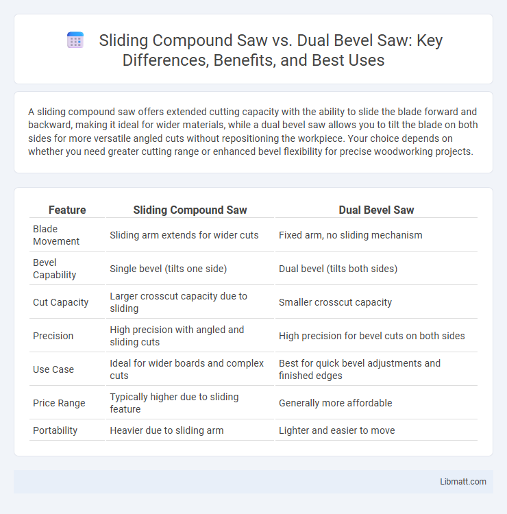 Sliding Compound Saw vs. Dual Bevel Saw: Key Differences, Benefits, and Best Uses