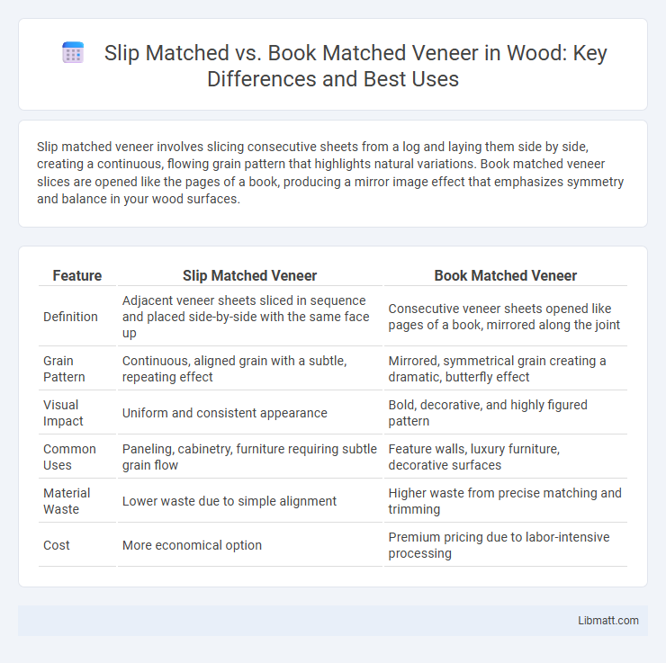 Slip Matched vs. Book Matched Veneer in Wood: Key Differences and Best Uses