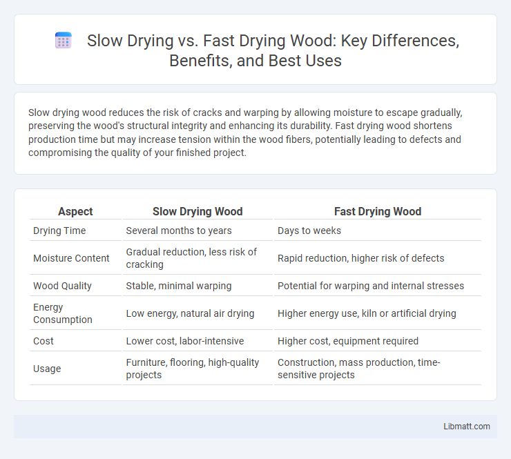 Slow Drying vs. Fast Drying Wood: Key Differences, Benefits, and Best Uses