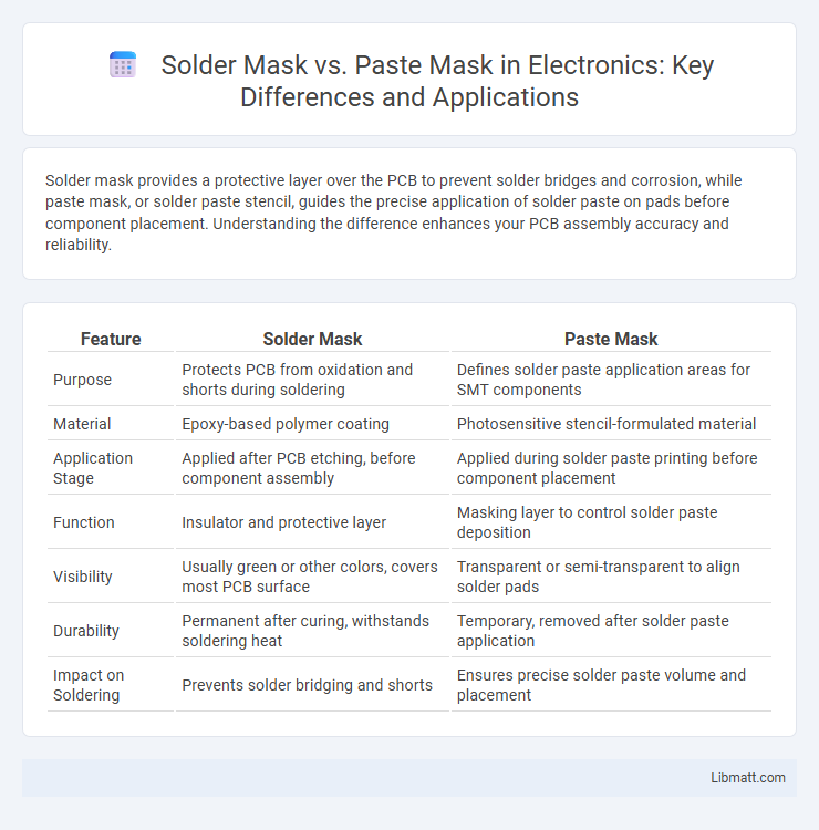 Solder Mask vs. Paste Mask in Electronics: Key Differences and Applications