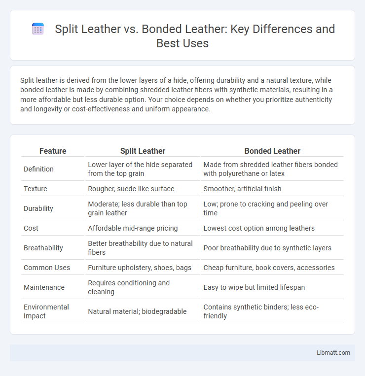 Split Leather vs. Bonded Leather: Key Differences and Best Uses