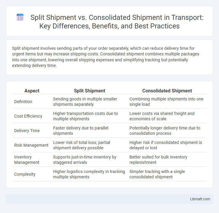 Split Shipment vs. Consolidated Shipment in Transport: Key Differences, Benefits, and Best Practices