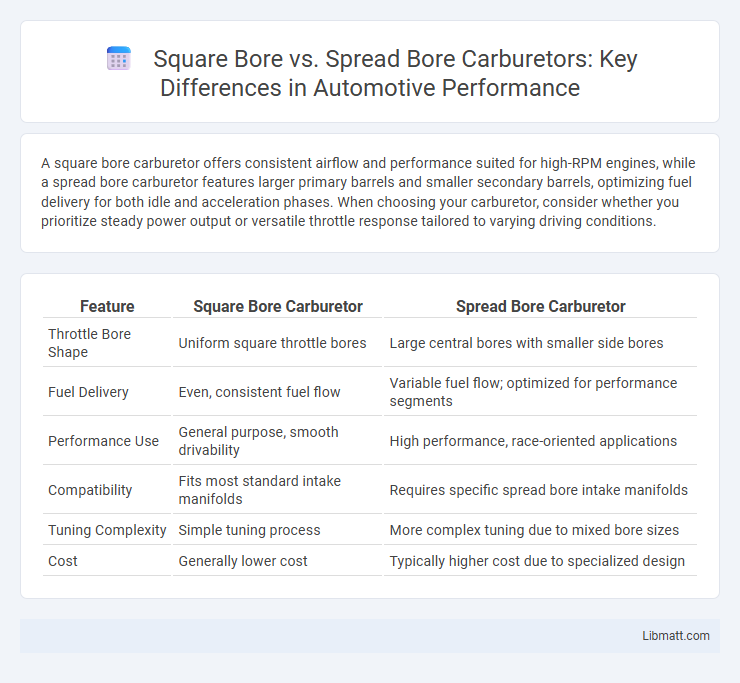 Square Bore vs. Spread Bore Carburetors: Key Differences in Automotive Performance